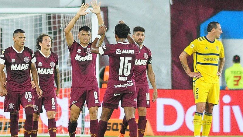 Boca perdió el invicto ante Lanús y se alejó de los primeros puestos: goles del 2-1