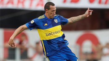 Cristian Lema, con molestias y en duda en Boca para recibir a Belgrano