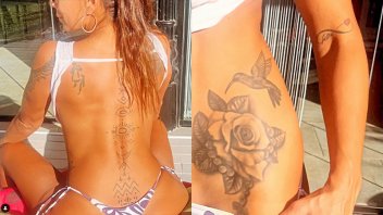 Ximena Capristo quedó al filo de la censura al mostrar su nuevo tatuaje