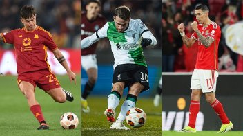 Presencia de argentinos en Europa League: goles de Dybala, Mac Allister y Di María