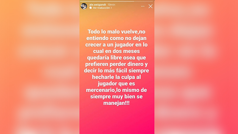 El Padre De Weigandt Contra La Dirigencia De Boca No Lo Dejan Crecer 1349