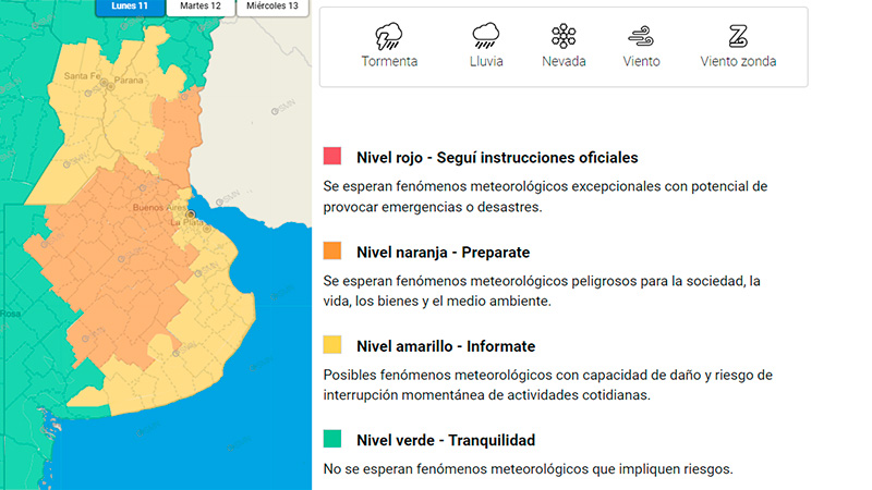Extendieron a Paraná y otras zonas de Entre Ríos el alerta por ...