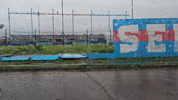 Prácticas suspendidas y destrozos en predios de clubes en Buenos Aires por el clima