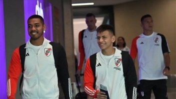 River comenzó su viaje a Venezuela para el debut por Copa Libertadores