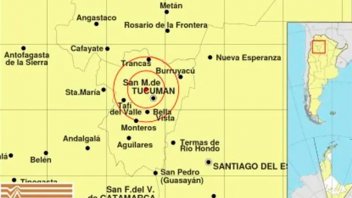 Un sismo de 3,5 grados sacudió a Tucumán