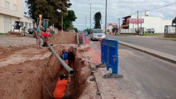 Concluyó la reparación y renovación de cañerías de agua en avenida Almafuerte