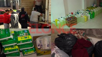 Filial de River recibe donaciones para afectados por inundaciones en Gualeguay