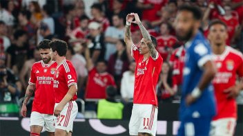 Gol de Di María en la victoria del Benfica por Europa League: goles del 2-1