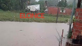 Videos del diluvio en Paraná: calles anegadas en un barrio