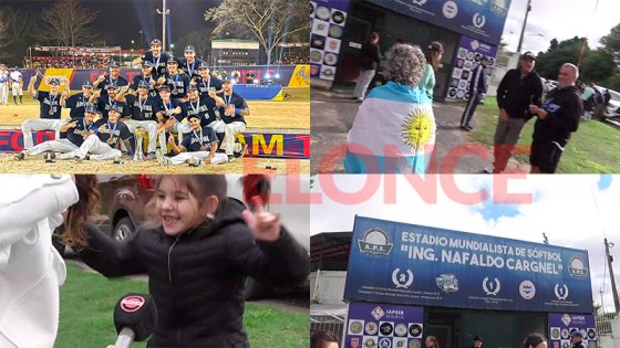 Orgullo nacional: emotivo recibimiento a los bicampeones de softbol a Paraná