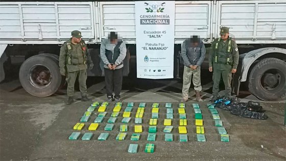 Interceptan camión con más de 65 kilos de cocaína: tenía como destino Entre Ríos