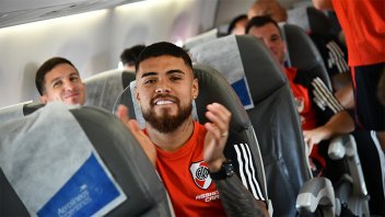 River aterrizó en Córdoba para el Superclásico: volvería Diaz y Borja sigue en duda