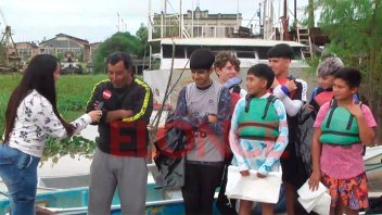 La Escuela de Canotaje realizó nueva jornada de limpieza del río Paraná