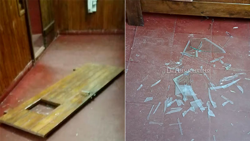 Vandalizaron por tercera vez una escuela: rompieron vidrios, armarios y puertas