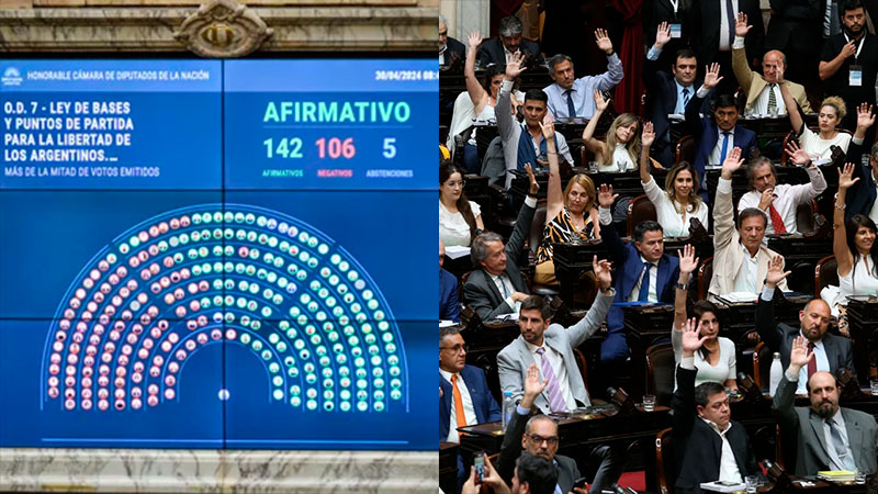 "Ley bases" aprobada en general: cómo votaron los diputados entrerrianos