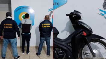 Recuperaron la moto robada en Paraná: estaba en barrio Humito
