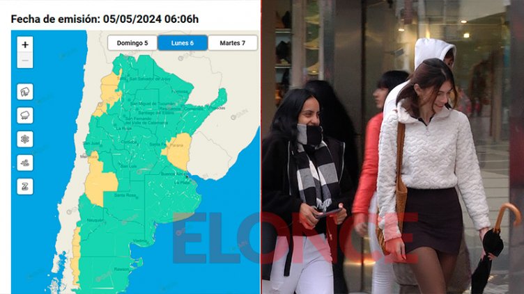 Rige alerta amarilla por tormentas para Entre Ríos: prevén hasta 50 mm de lluvia