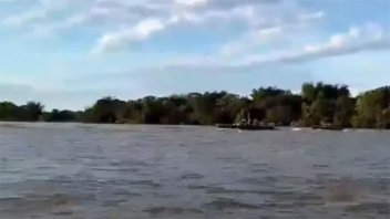 Disparos y decomiso de una embarcación con pescadores furtivos en el río Paraná