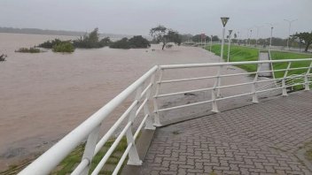 El río Uruguay en Concepción ya mide 7,10 metros este domingo