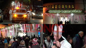 “Todos nos conmovemos”: se realizó procesión y misa por la Virgen de Fátima