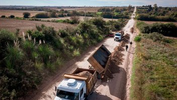 Vialidad provincial trabaja en la recuperación del acceso a Puerto Alvear