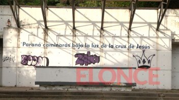 Vandalizaron mural de un grupo de scout en Bajada Grande: “Nos da impotencia”