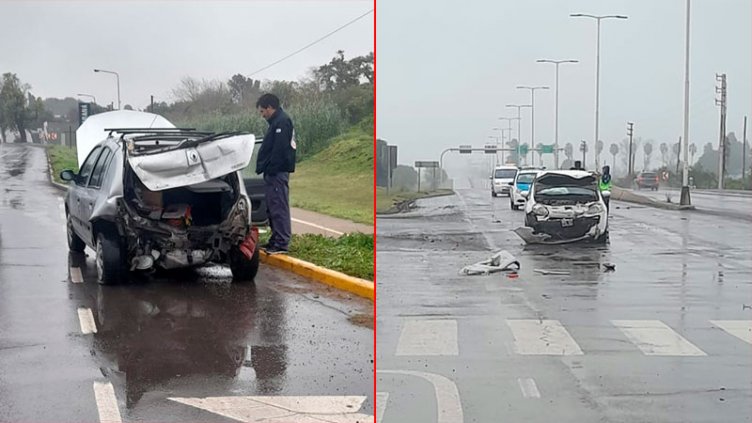 Dos mujeres fueron hospitalizadas tras chocar sus vehículos en Oro Verde