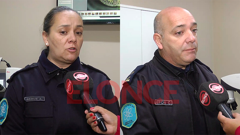 los comisarios Alejandra Ber&oacute;n e Iv&aacute;n Ber&oacute;n