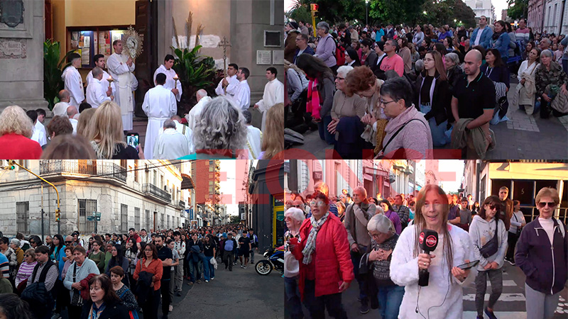 Con gran presencia de feligreses, se celebró el Corpus Christi en Paraná