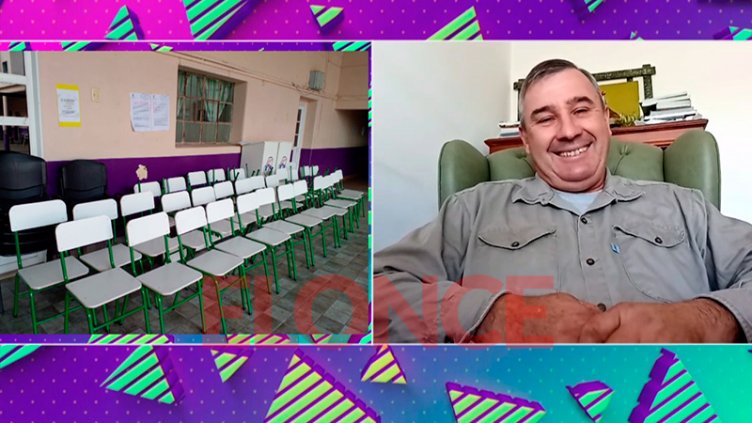 Corazón solidario: ex alumno reparó 80 sillas para el colegio del que egresó