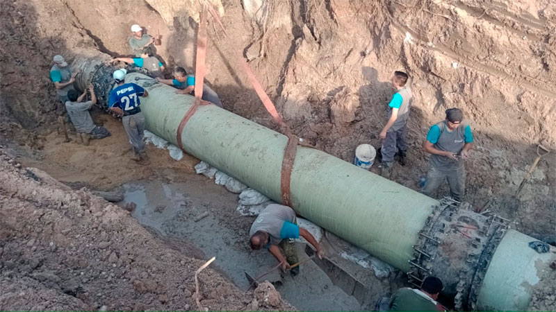 Culminó la reparación de caño de agua: el servicio se restituye ...