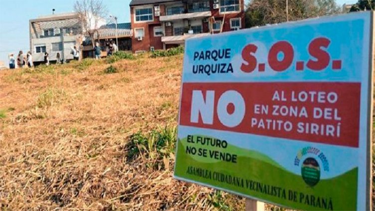 Suspendieron la subasta de terrenos en la zona del Patito Sirirí