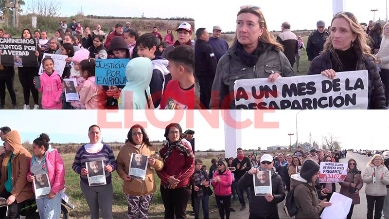 Un mes de la desaparición de Enrique Fabiani: realizan marcha y Misa en Alcaraz