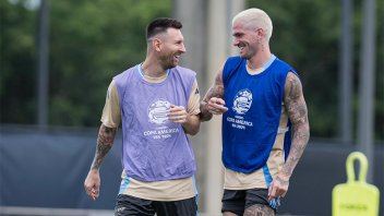 La Seleccin Argentina tuvo su ltimo entrenamiento antes de la final de la Copa Amrica