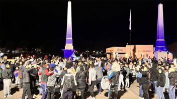 Gualeguaychú celebró la Copa América en los obeliscos de Costanera