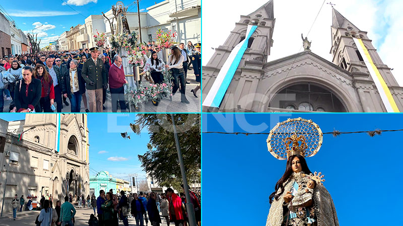 Fiesta patronal de Nogoyá: multitudinaria procesión, testimonios e imágenes