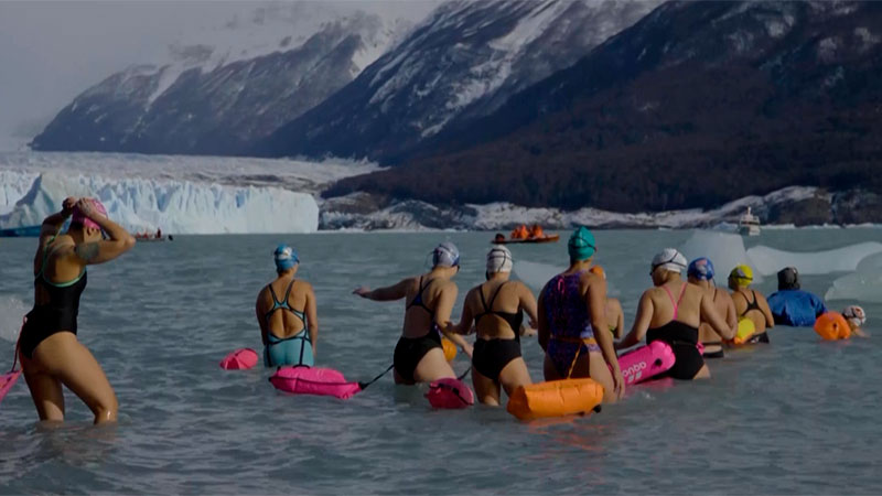 Realizarán competencia mundial de natación en el Parque Nacional Los Glaciares