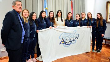 La vicegobernadora recibió a patinadoras entrerrianas que estarán en el Mundial