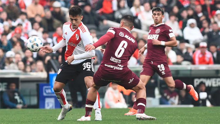 River y Lanús empataron 2 a 2 en el Monumental por la Liga Profesional