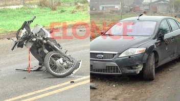 Chocaron un auto y una moto en acceso a Paraná: el descargo del conductor