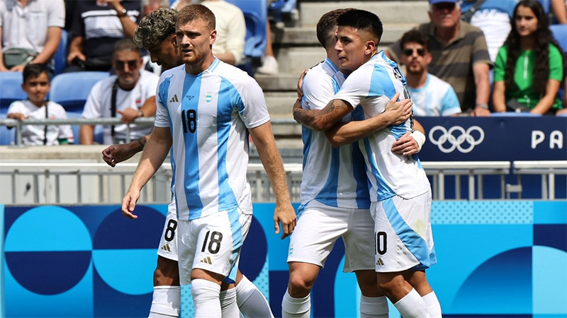 Argentina le ganó 3 a 1 a Irak en los Juegos Olímpicos: videos