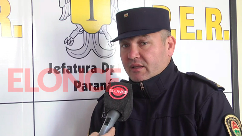 Walter Giordano, jefe de la Divisi&oacute;n Operaciones de la Departamental policial de Paran&aacute;