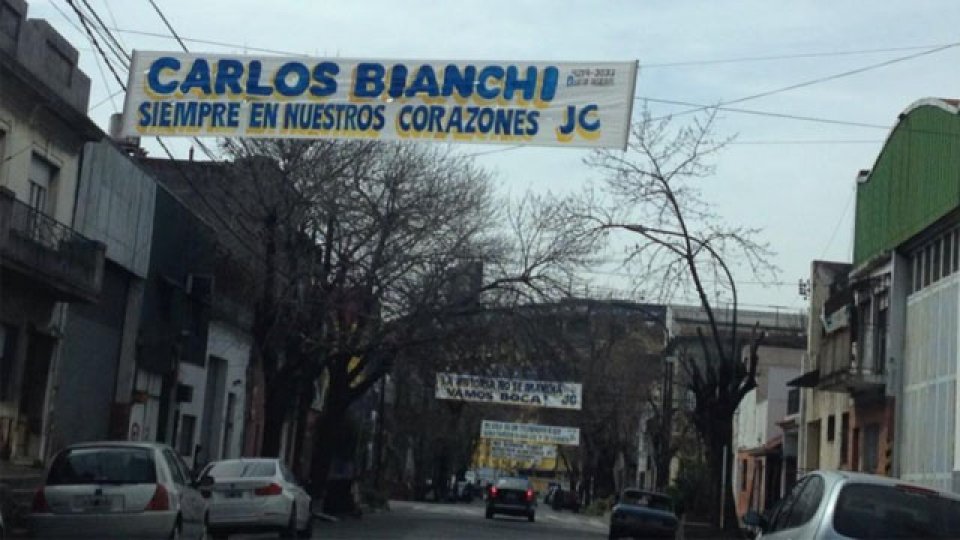 La muuestra de afecto de los hinchas de Boca a Bianchi.