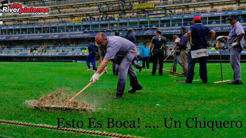 Las cargadas de River a Boca por los problemas en la Bombonera.