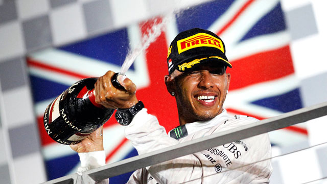 Hamilton, el gran ganador durante el Gran Premio de Singapur.