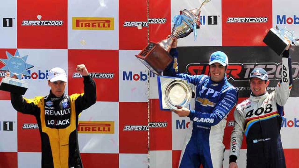 El podio del Súper TC 2000 En San Juan.
