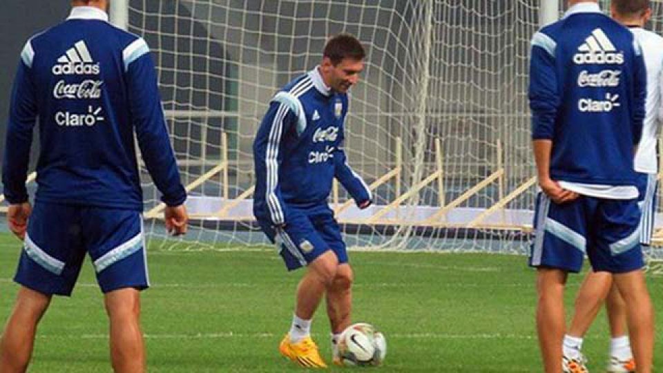 El entrenamiento de la Selecci&oacute;n Nacional en Beijing.