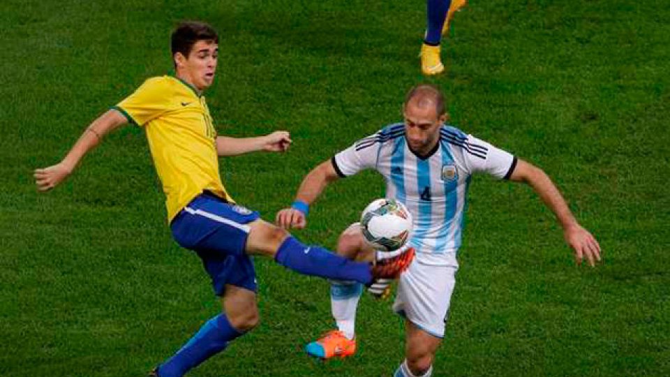 La Selecci&oacute;n no pudo con Brasil.