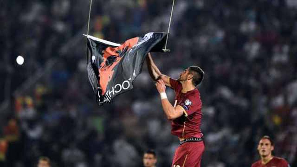 Apenas iban 41 minutos del primer tiempo cuando se comenzaron los incidentes.