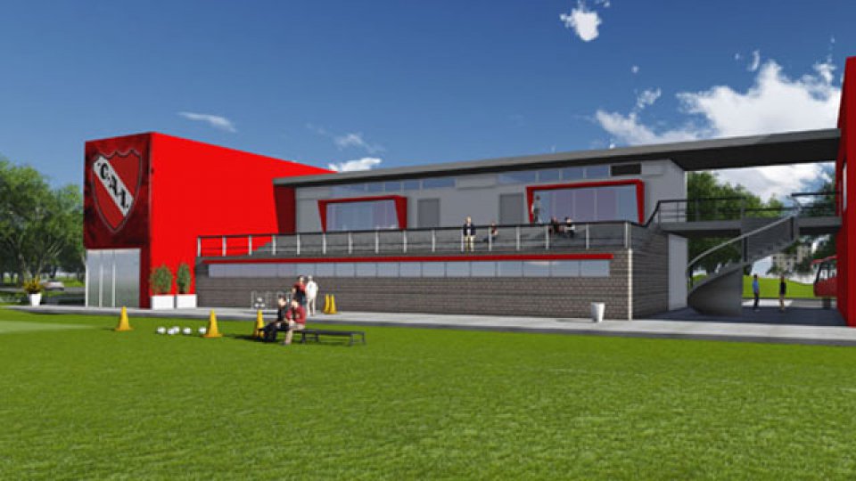 La maqueta del futuro centro de entrenamiento de Independiente.